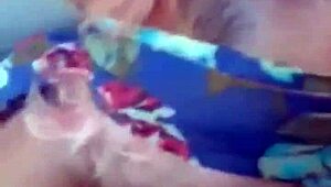 Open wide for this sloppy blindfolded face fuck milf