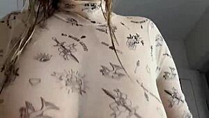 imagine those big natural tits dripping wet all over you right now