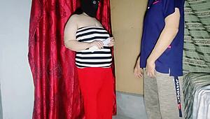 Muslim BBW's Huge Ass Takes Rough Anal from Office Attendant Doggy Style