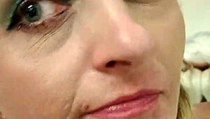 Watch german MILF sandra DEEPTHROAT facefuck and strangle like a pro.