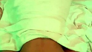 Hardcore anal pounding shemale's big shaved ebony ass till cum.