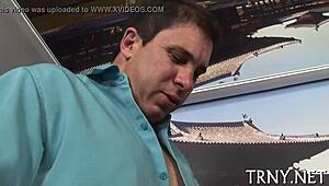 Watch this cute ladyboy take a long hard ride on that ass