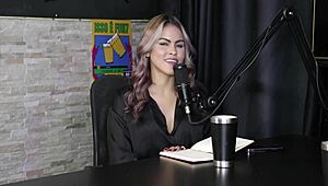 she did several menages but got surprised not getting fucked... vicky spills how her sheer red started it?