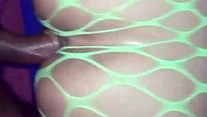 peruvian curvy ass bent over interracial pounding by couple