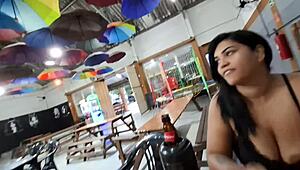 she lost pool game but won big cock creampie pounding in her wet pussy quickie