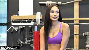 ariana marie gym pickup fuck cumshot petite brunette confessions