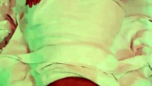 Hardcore anal pounding shemale's big shaved ebony ass till cum.