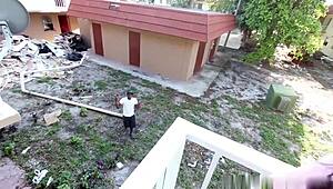 jasmines suckin this monster bbc outside miami projects damn