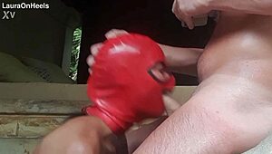 She previews killer blowjob moves till cum stuffs her mouth