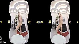 dildo loving brunette soaks her body in hot piss during intense fetish play