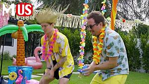 Jerkaoke Turns Summer Game into Bent-Over Doggystyle Orgy Madness with Madison Morgan and Rosalyn Sphinx