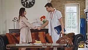 wife cheats with doctor while cuckold husband watches in hospital