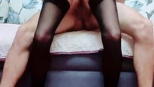 Wealthy Slender Housewife Entices Young Lover for Secret Anal Tryst