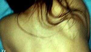 girlfriend's tight creampie fuck with friend