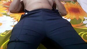 Dildo Stretches Tight Teen Ass While Fingers Probe Juicy Pussy