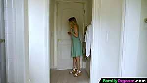 OMG Cute Blonde Cheating with Friend's Stepdad Doggystyle Orgasm!