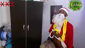 that sexy school babe bent over doggystyle wet pussy distracted santa from village gifts