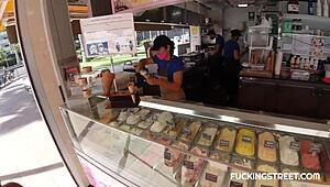 he lured her off the street with promises of cream and clit play