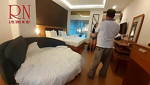 wanna lick this drunk college slut's navel then dive into her juicy big pussy lips he poured booze right in...