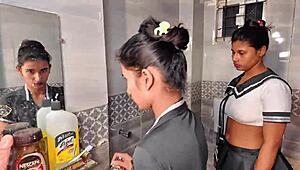 milf slams teen babe turns in cumshot facial threesome fuckfest!!