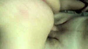 she slides panties aside and sits on cock moaning