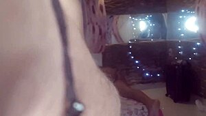 Redhead teen rides anal toy squirting wet