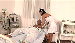 Whoa, angelika black's massive cock handjob leads to facial on pantyhose ass lick