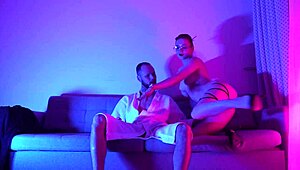 redhead coworker rides cock wildly after office party quickie heats up