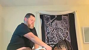 Ebony amateur's secretive holiday weekend romp