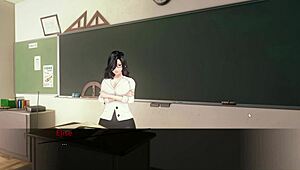 Student Yanks Out Professor's Enormous Huge Tits in Heated Moment