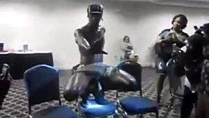 can this fat bbw swallow the monster bbc at the orgy party?