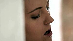 Watch this solo european model babe finger her tight small tits cunt deep!