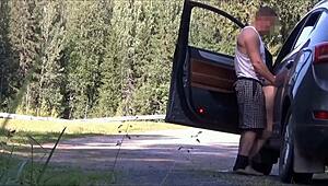 I fuckd that hot traveler on the road damn!!