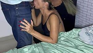 whoa belinha gifts hubby's pussy to bodybuilder couple at beach, gets lingerie tease, outdoor fucking and double creampie 😍👅💦