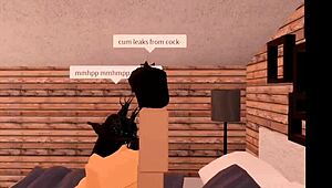 Intense Craving Takes Over While Devouring Her Juicy Ass in Roblox Session