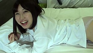 cute japanese college girl cuddles into romantic young sex bliss