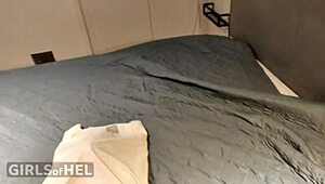 i pissed on my asian teen girlfriend with harsh spanking and rough sex