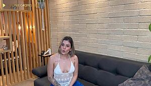 Sexy latina bodybuilder wife with huge tits and fat ass gets licked and dominated hard in hotel room