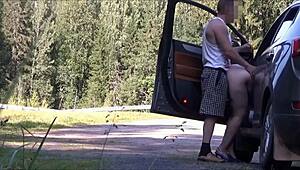 I fuckd that hot traveler on the road damn!!