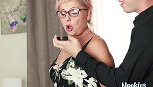 he pounds my 55 year old granny's pussy hard