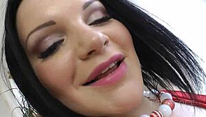 Whoa 😱 rita's deepthroat face fuck then missile dildo blasts her huge ass!