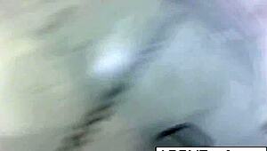 Abigail Shaves Her Shaved Pussy Smooth Right in the Steamy Shower Quick!