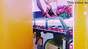 Desi housewife sneaks dirty fucking session with storekeeper's telugu talks