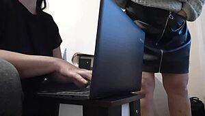 My Sultry Brunette Secretary Ignites Unstoppable Office Masturbation
