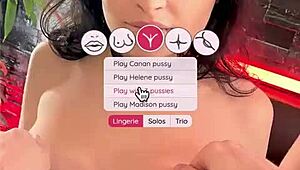 enmarchenoire and madison mcqueen deliver interactive pov harem blowjobs rimjobs in crazy foursome