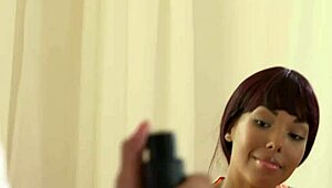 sade rose and isabella chrystin finger lick ebony milf asses in gym cunilingus