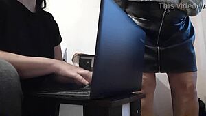 My Sultry Brunette Secretary Ignites Unstoppable Office Masturbation