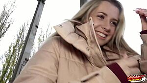 german scout adriana sweetblonde slim office pickup casting berlin rough fuck