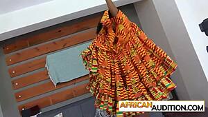 big ass ebony teen gave perfect deepthroat blowjob then got rough sofa sex interview