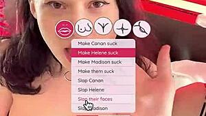 enmarchenoire and madison mcqueen deliver interactive pov harem blowjobs rimjobs in crazy foursome